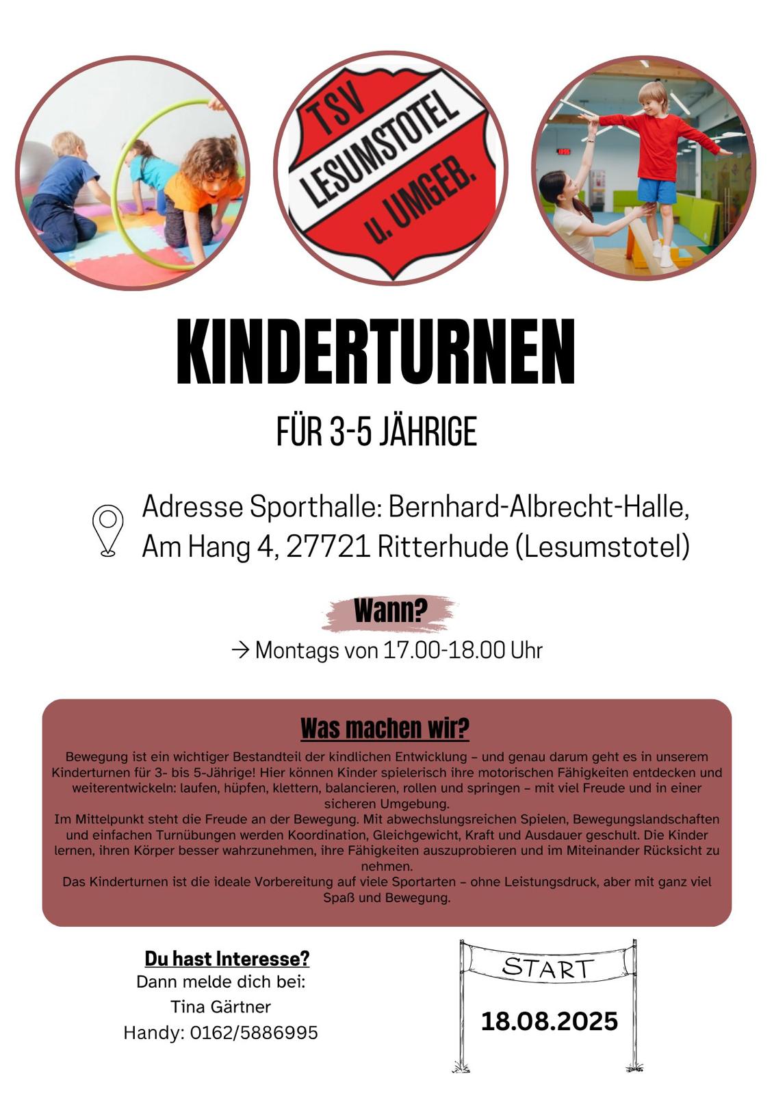 Kinderturnen neue Ansprechpartner