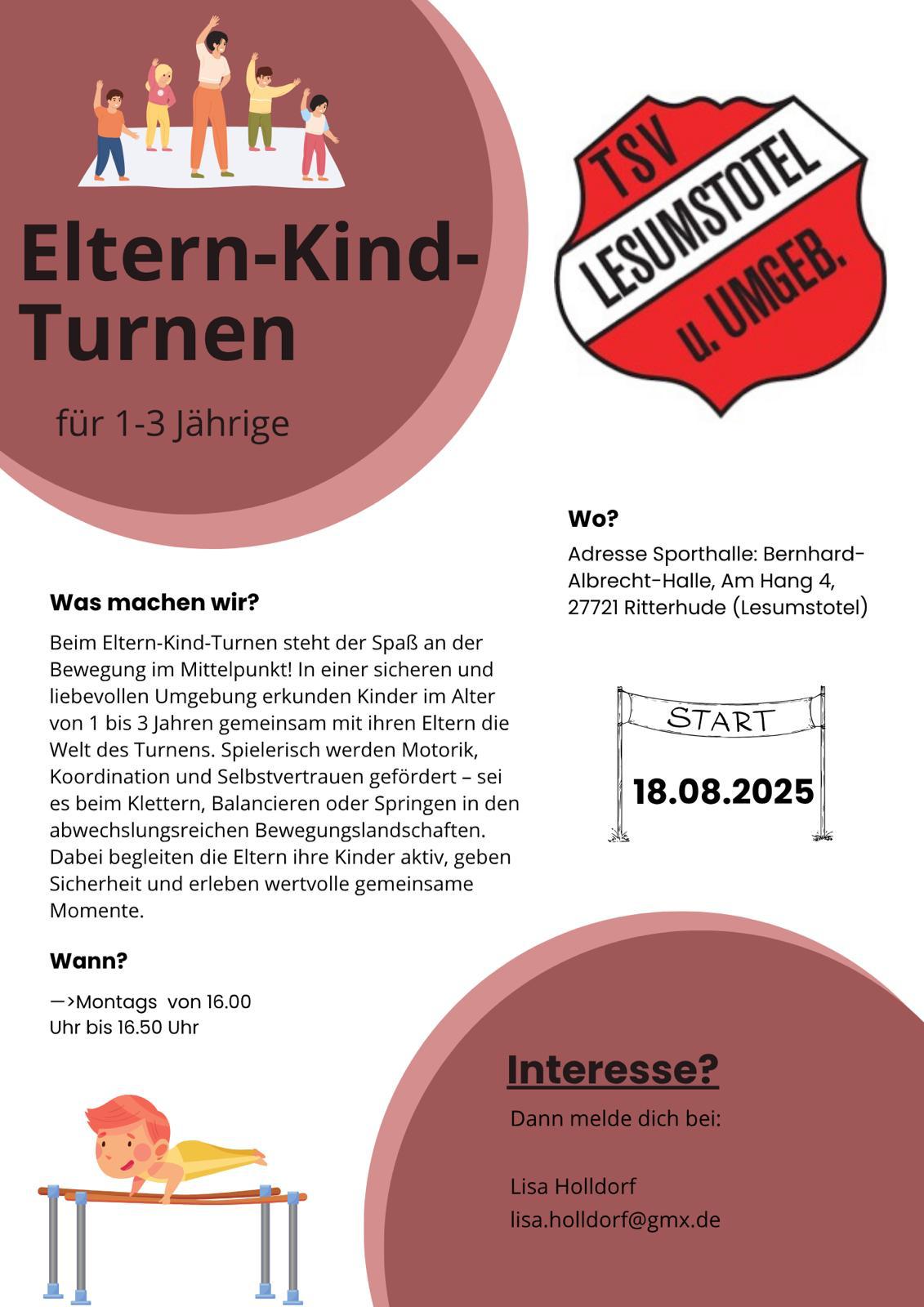 Eltern-/ Kind Turnen neue Ansprechpartner